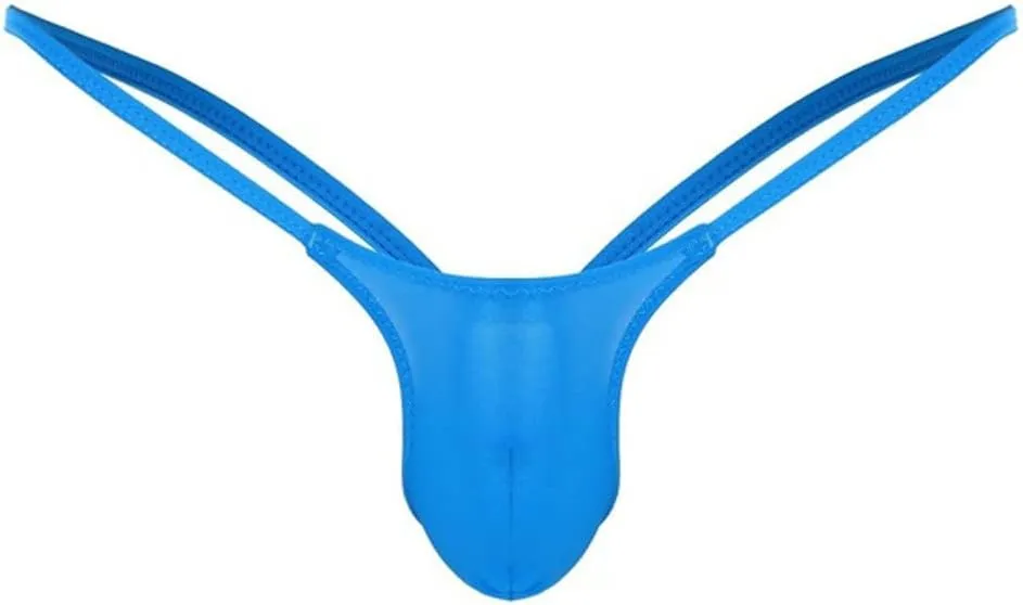 10 Pack Silky Bulge Pouch Briefs Men Ice Silk Low Rise Thong G-String Elephant Nose Sissy Panties Underpants Underwear