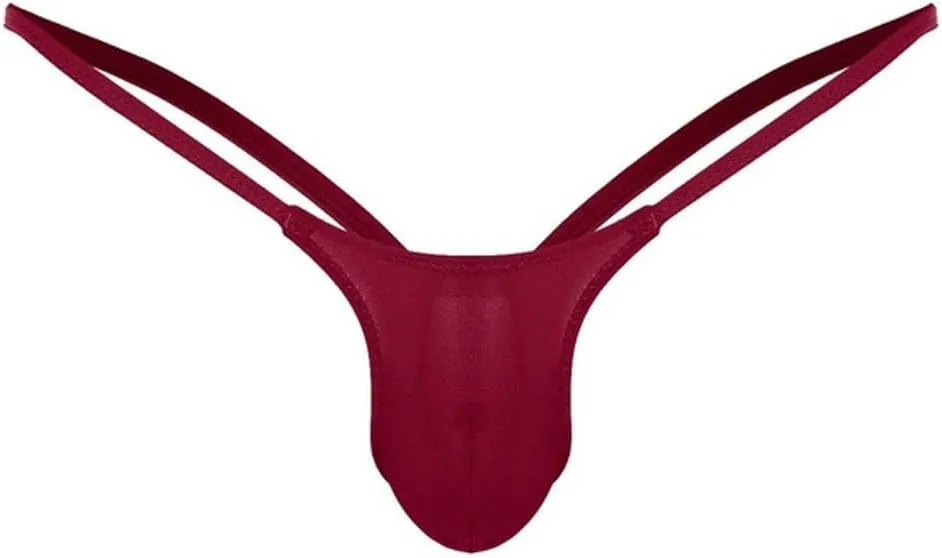10 Pack Silky Bulge Pouch Briefs Men Ice Silk Low Rise Thong G-String Elephant Nose Sissy Panties Underpants Underwear