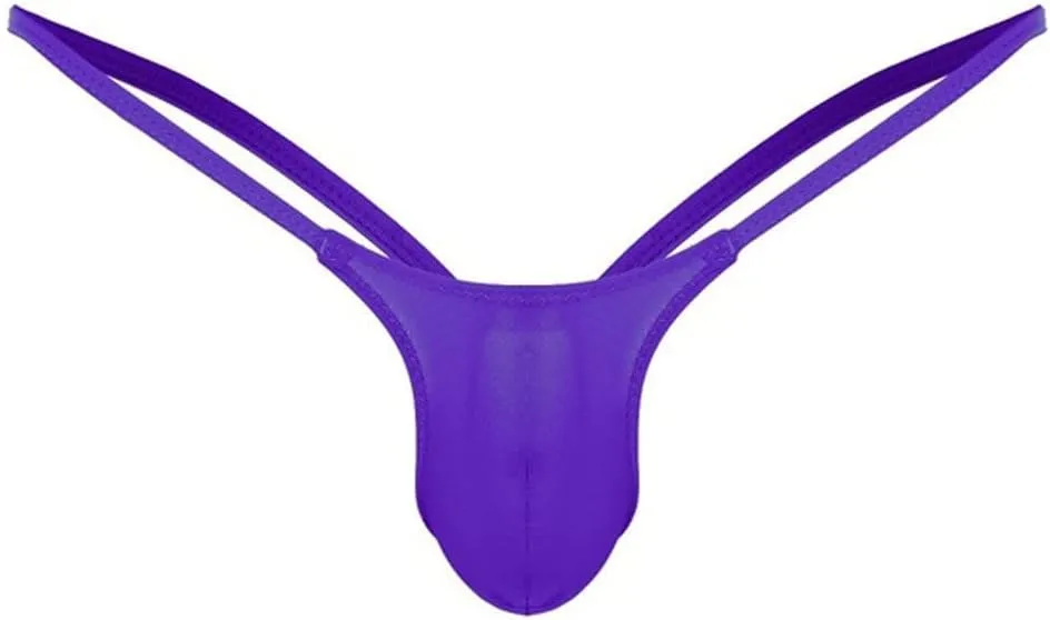 10 Pack Silky Bulge Pouch Briefs Men Ice Silk Low Rise Thong G-String Elephant Nose Sissy Panties Underpants Underwear