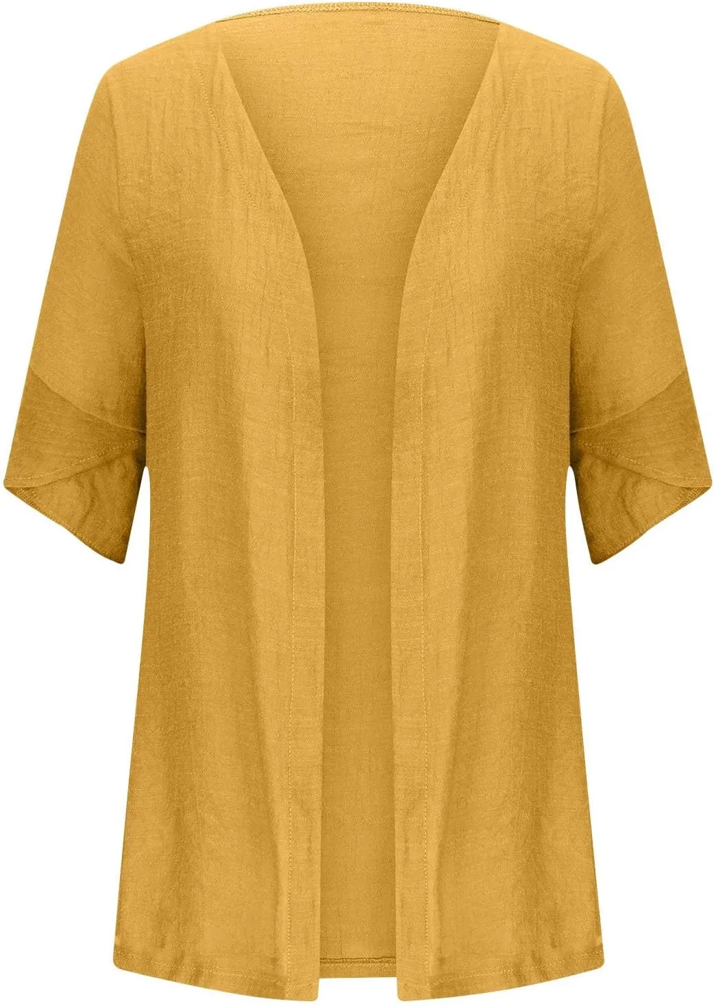 2025 Lightweight Cardigans for Women Summer Casual Half Sleeve Kimono Loose Open Front Blouse Top Plus Size Outfits