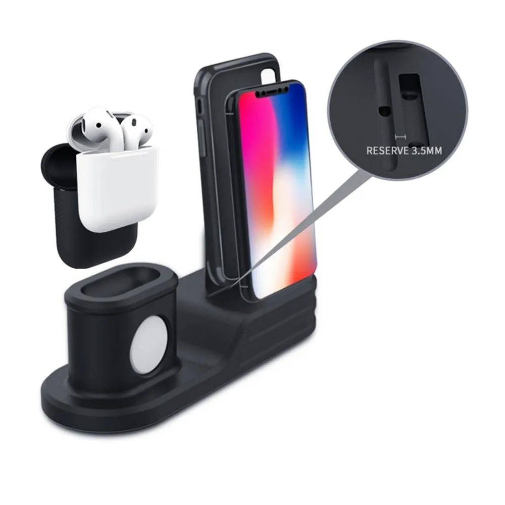 3 in 1 Charging Stand For Apple watch Series 6 5 4 Band Charger Support Station Airpods iPhone X 8 plus 7 6 watch Accessories |Watchbands|
