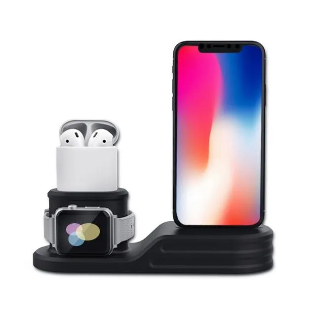3 in 1 Charging Stand For Apple watch Series 6 5 4 Band Charger Support Station Airpods iPhone X 8 plus 7 6 watch Accessories |Watchbands|