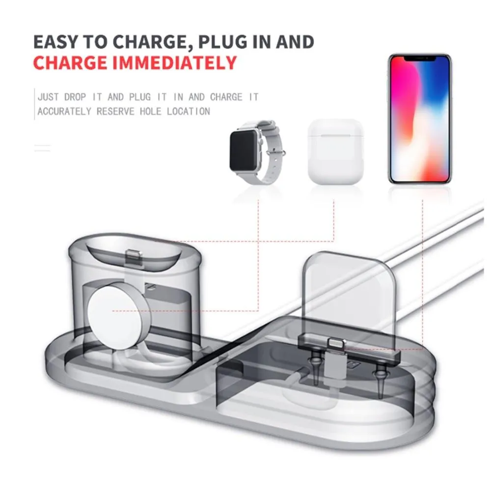3 in 1 Charging Stand For Apple watch Series 6 5 4 Band Charger Support Station Airpods iPhone X 8 plus 7 6 watch Accessories |Watchbands|