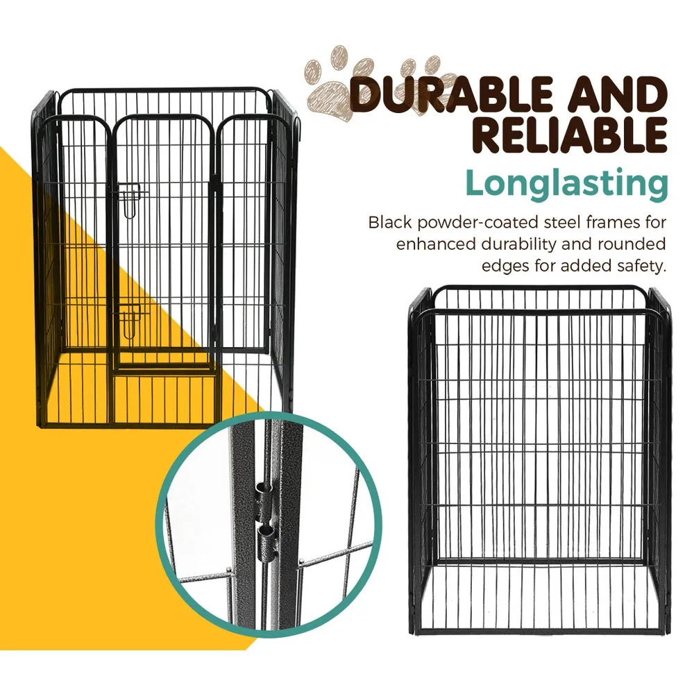 40" 8 Panel Dog Playpen | Pet Exercise Cage Enclosure Fence Play Pen