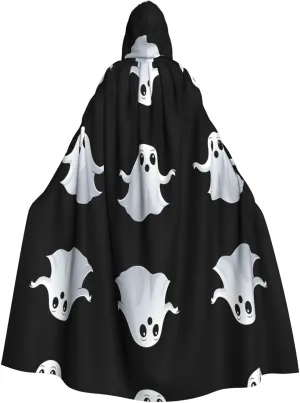 A clever and weird elf Printed aldult Halloween Hooded Cloak for men and womenused for parties prom