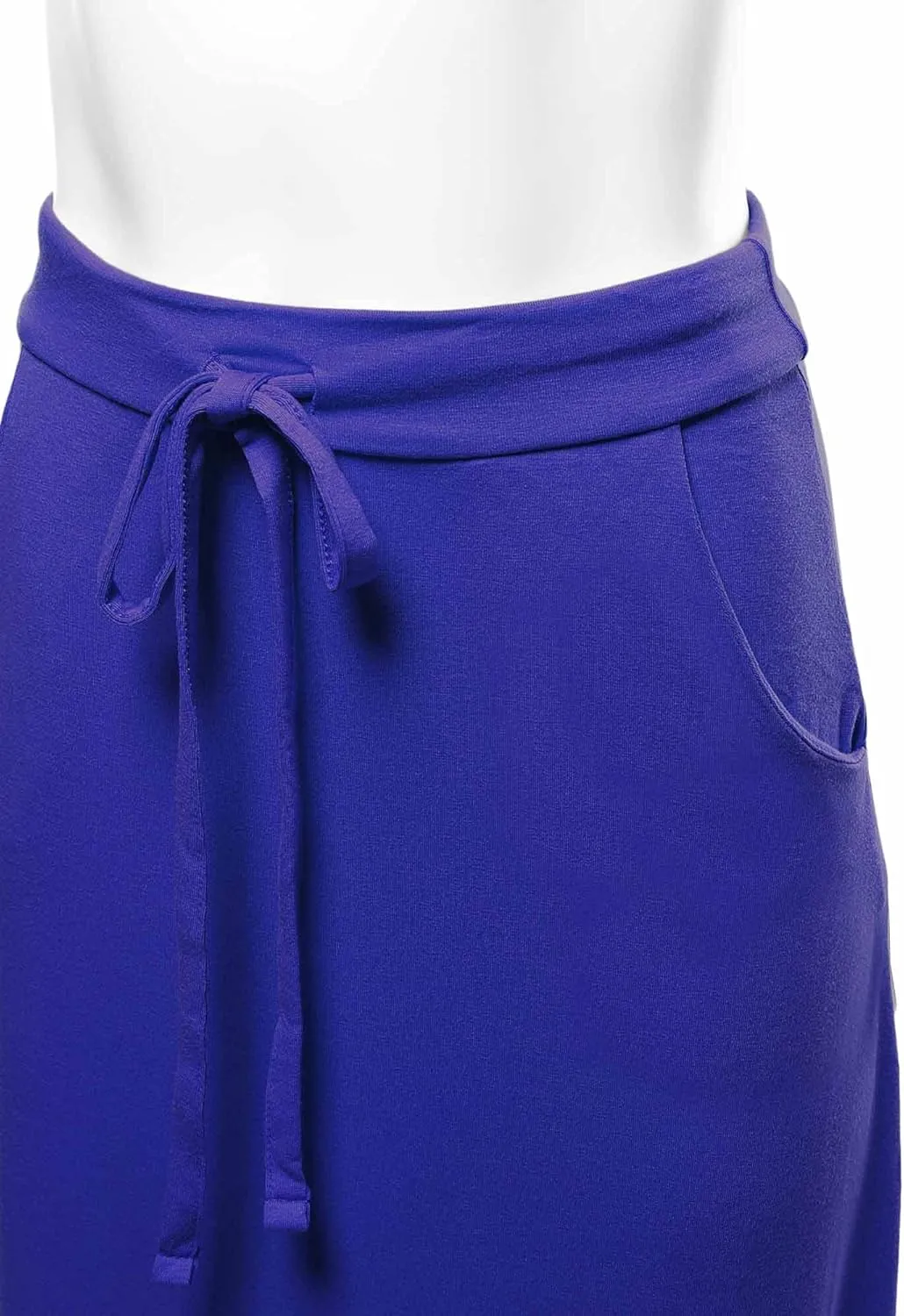 A2Y Women's Basic Foldable High Waist Floor Length Maxi Skirts