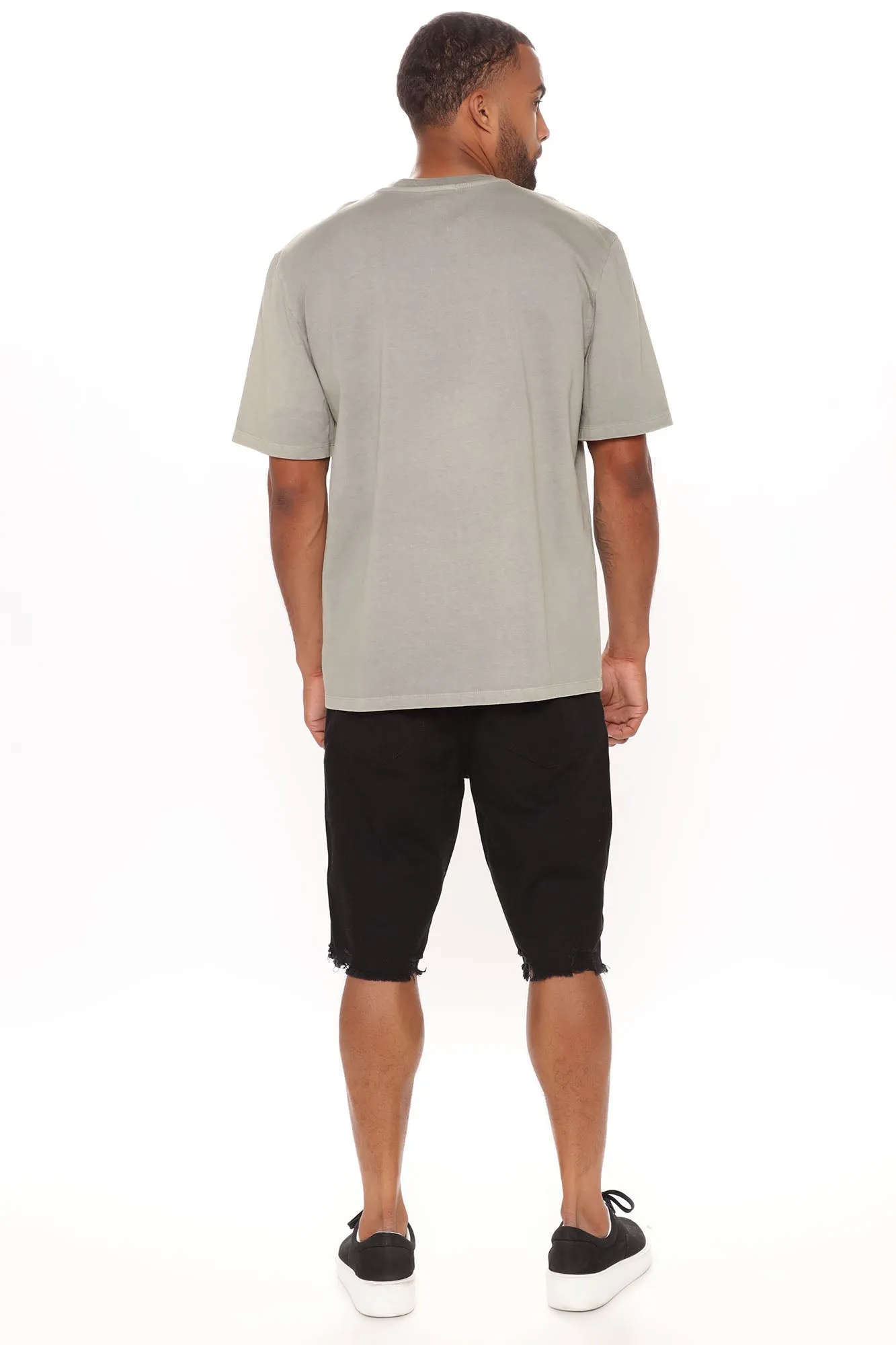 All Tied Up Distressed Short - Black