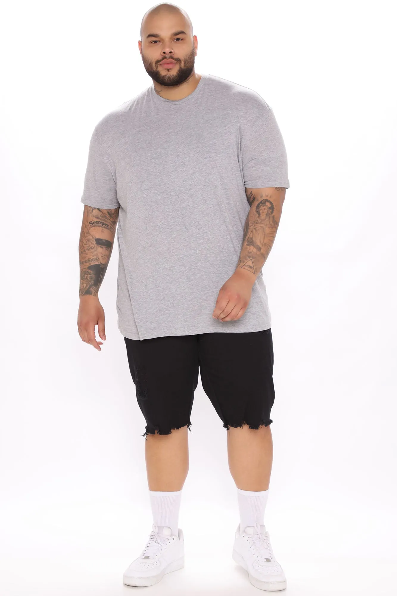 All Tied Up Distressed Short - Black