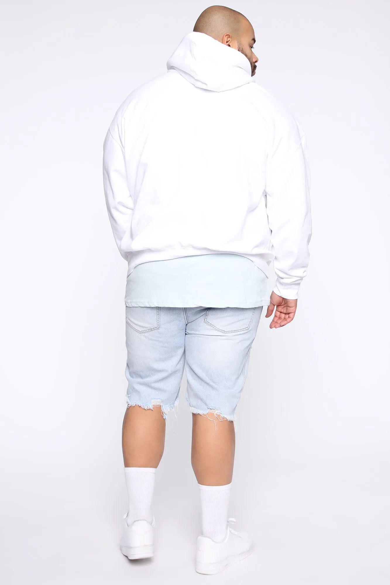 All Tied Up Distressed Short - Light Wash
