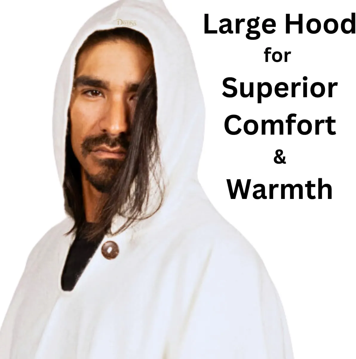 Alpaca Wool Poncho Hooded - Lightweight, Breathable, Hypoallergenic and Non-Itchy. Warm and Soft Wool Poncho