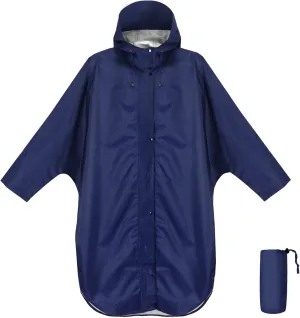 ANYOO Waterproof Rain Poncho for adults Lightweight Reusable Hiking Hooded Coat Jacket for Outdoor Activities