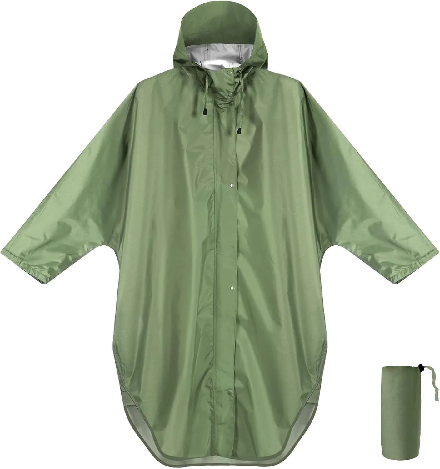 ANYOO Waterproof Rain Poncho for adults Lightweight Reusable Hiking Hooded Coat Jacket for Outdoor Activities