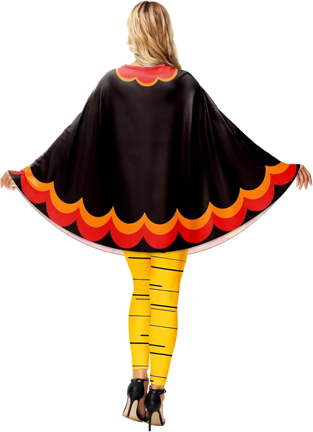 AOBUTE Women Christmas Poncho Xmas Outfit Party Costume Cloak