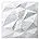 Art3d 3D Wall Panels Blue Diamond Design 12Pack Matt Blue