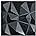Art3d 3D Wall Panels Blue Diamond Design 12Pack Matt Blue
