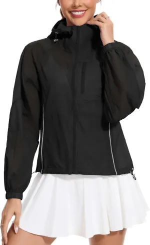 Avoogue Women's UPF 50  Sun Protection UV Jacket Full Zip Lightweight Jacket Athletic Workout Hoodie