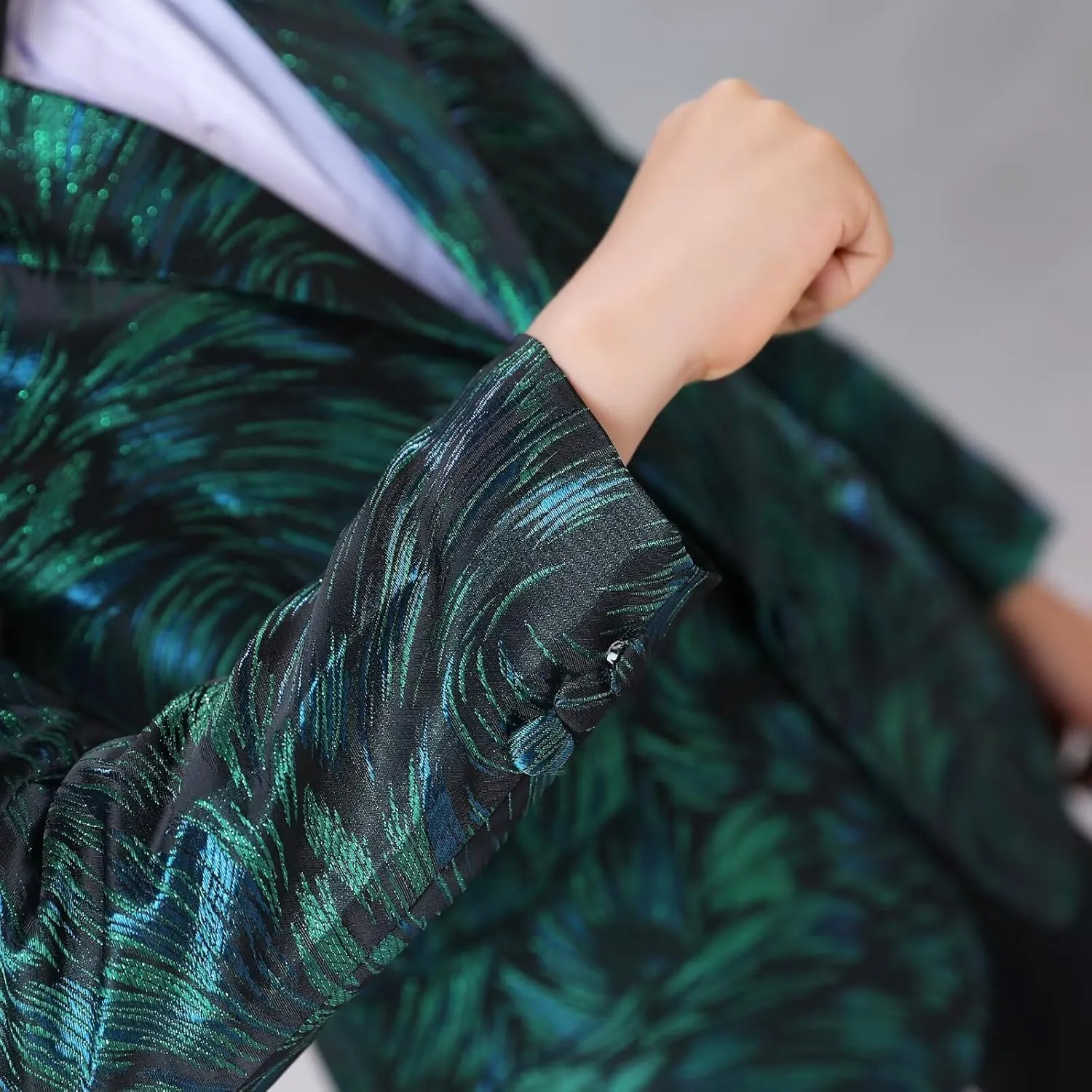 Boys Blazer Coat Slim Fit Jacket Formal Embroidery Suit Blazer for Kids Sport Coat Ring Bearer Outfit