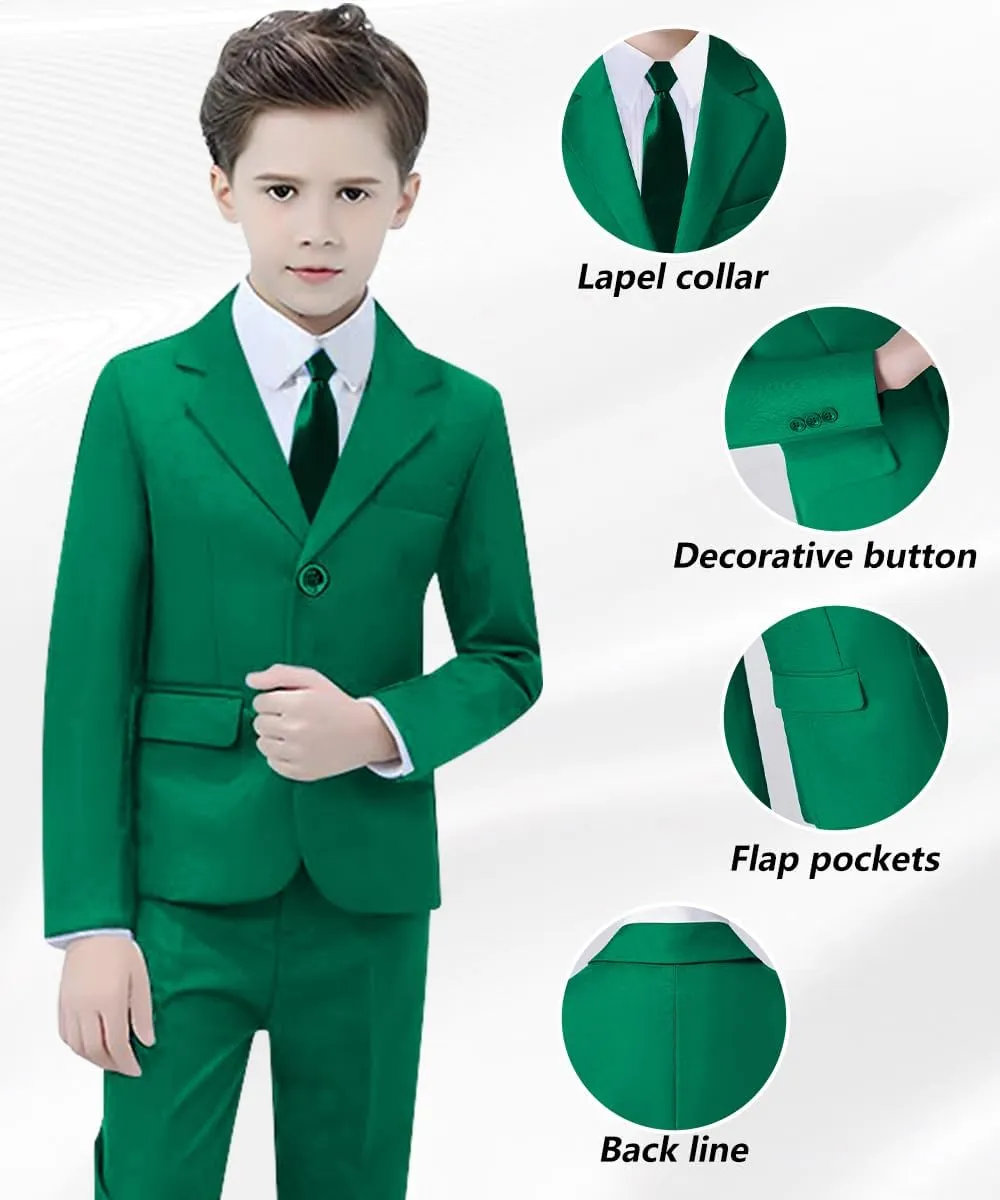 Boys Slim Fit Suits for Boy Suit Set Kids Dresswear for Formal Wedding