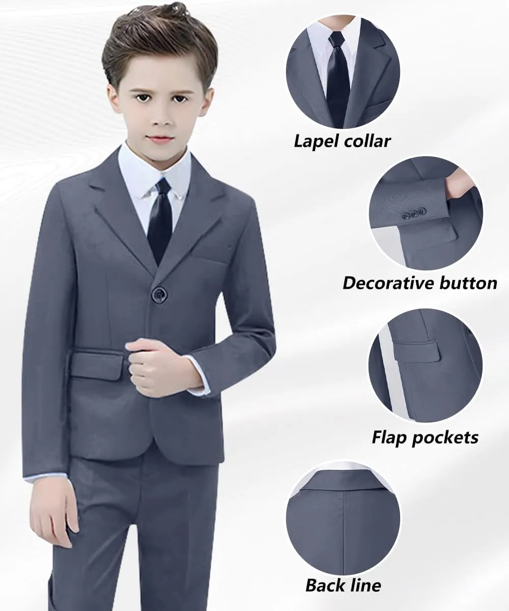 Boys Slim Fit Suits for Boy Suit Set Kids Dresswear for Formal Wedding
