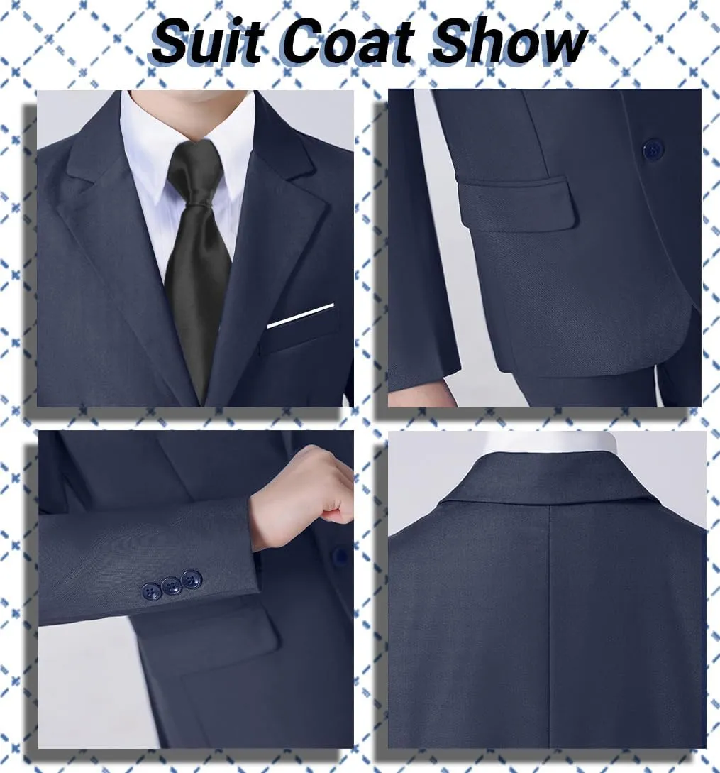 Boys Slim Fit Suits for Boy Suit Set Kids Dresswear for Formal Wedding