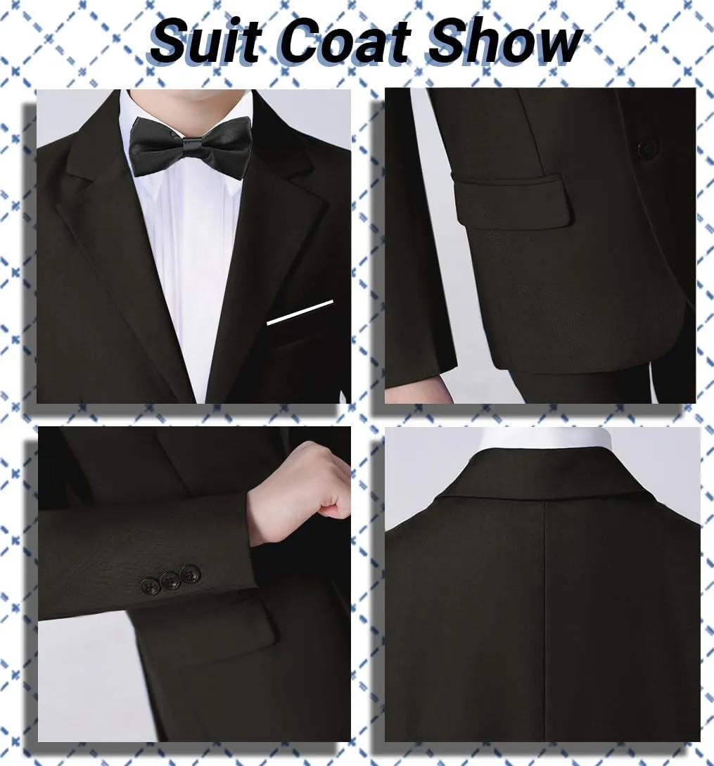 Boys Slim Fit Suits for Boy Suit Set Kids Dresswear for Formal Wedding