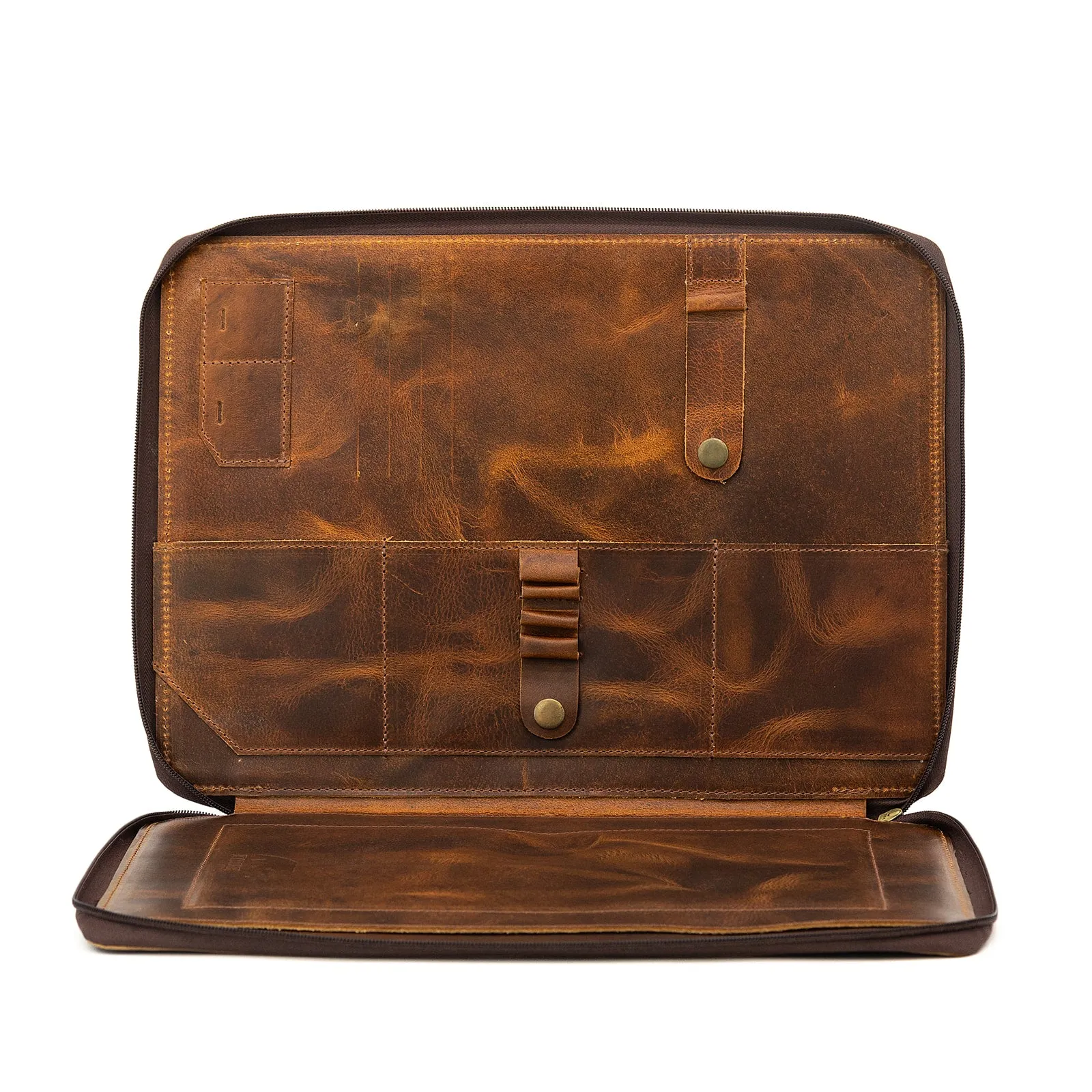 Buffalo Leather MacBook Portfolio