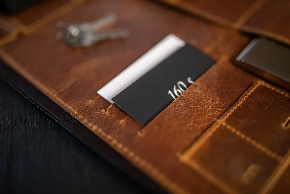 Buffalo Leather MacBook Portfolio