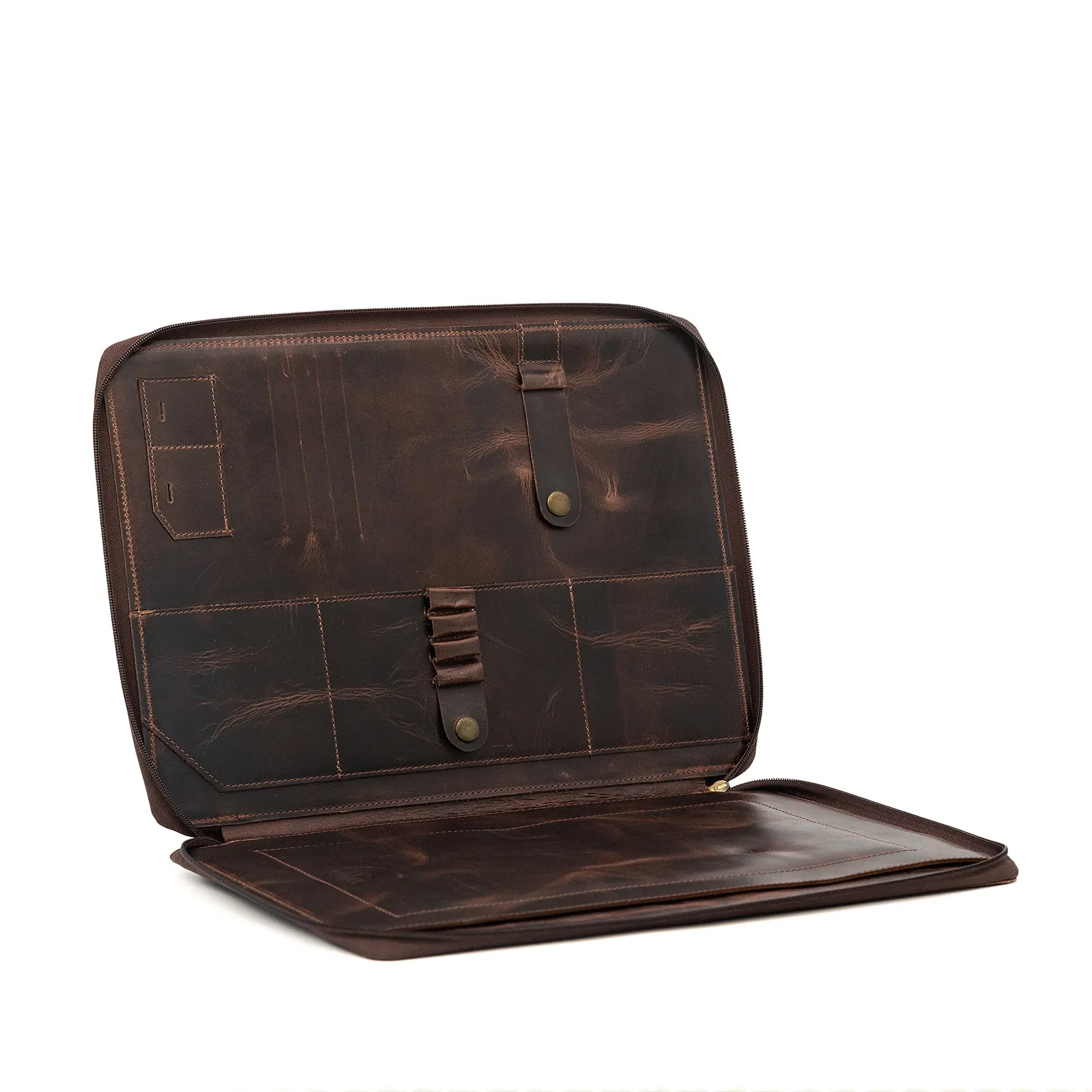 Buffalo Leather MacBook Portfolio