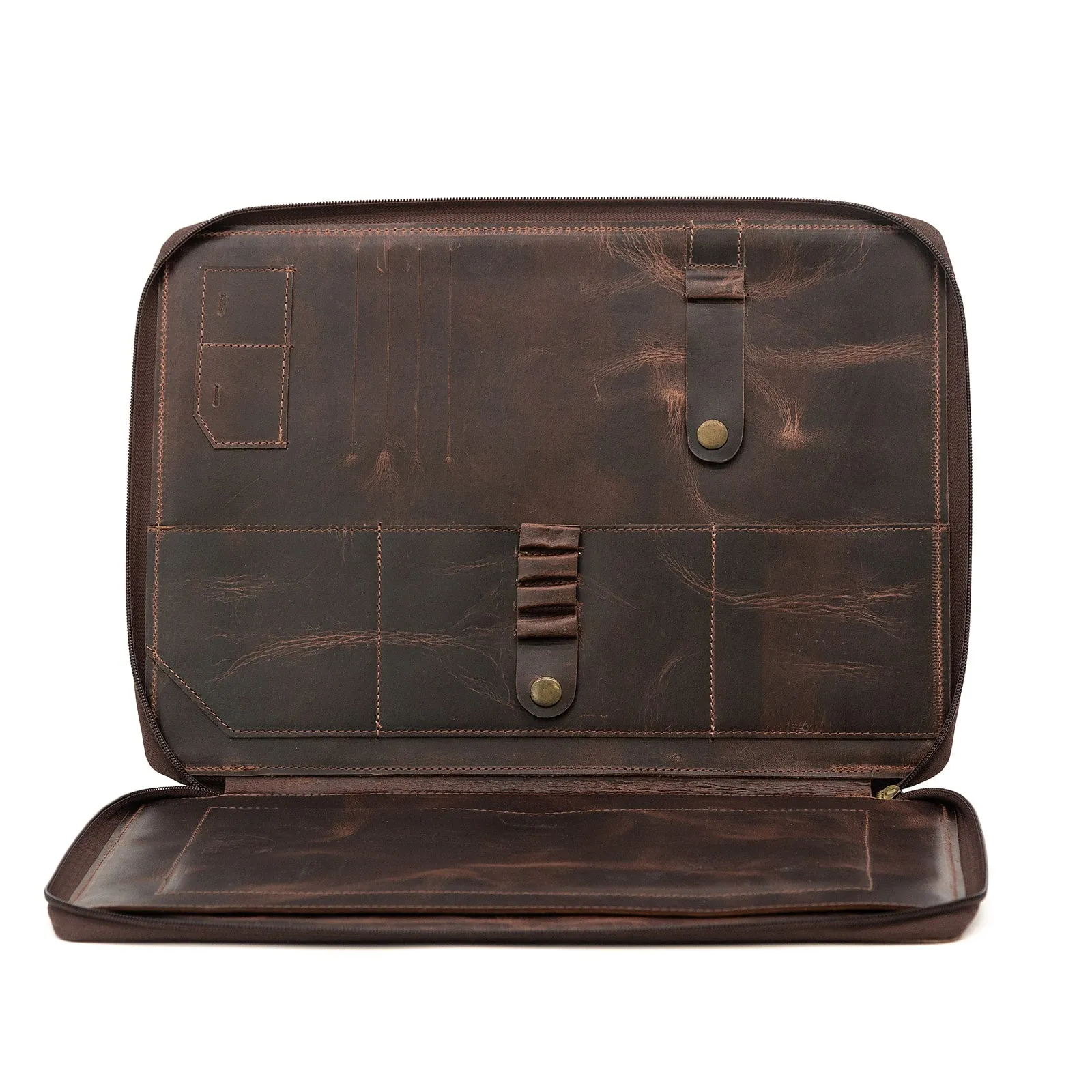Buffalo Leather MacBook Portfolio