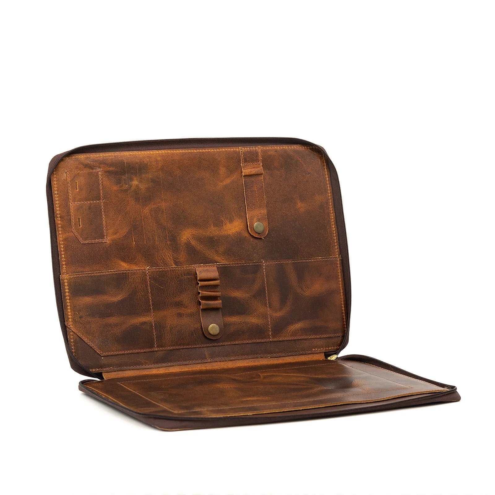 Buffalo Leather MacBook Portfolio