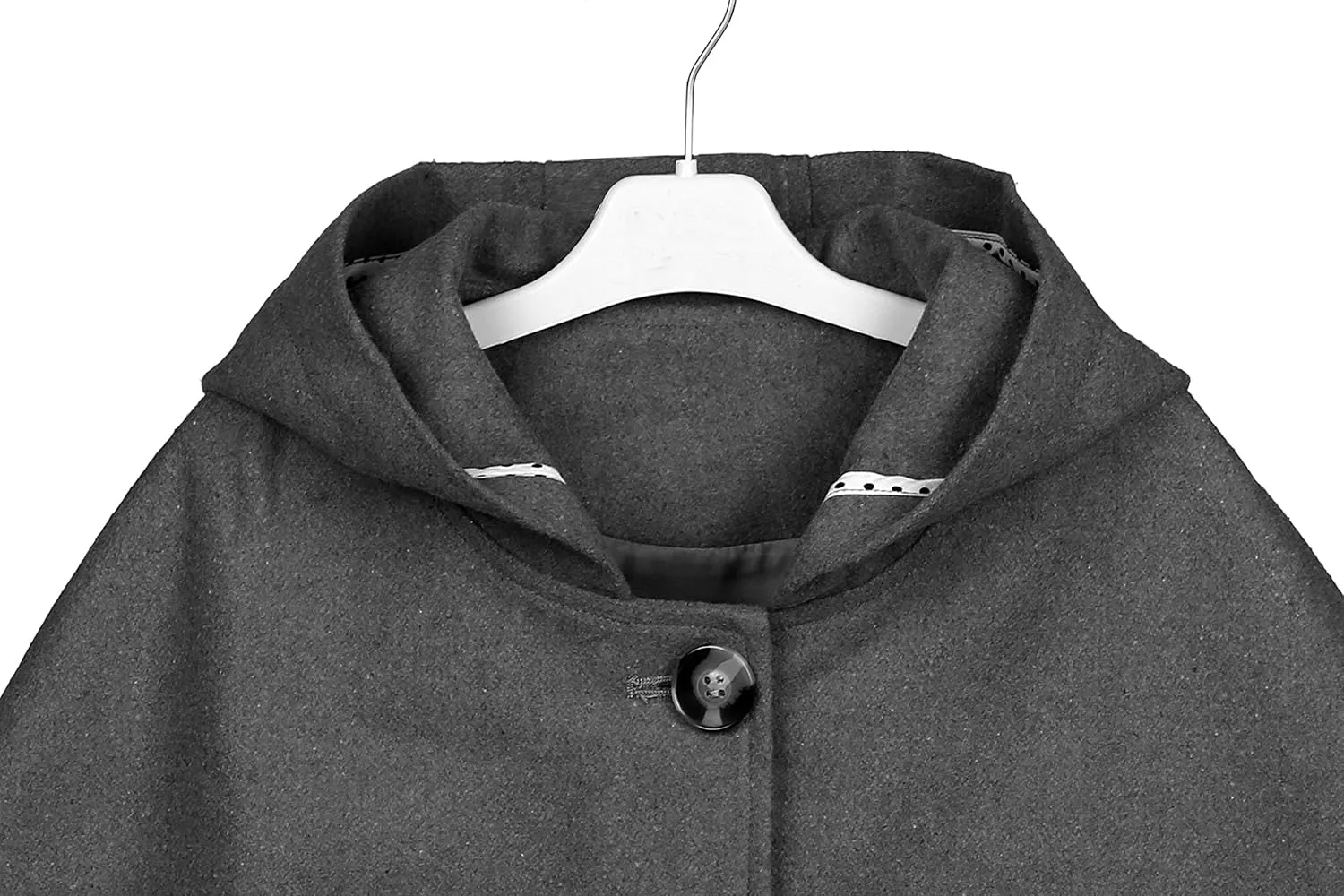 Car Seat Poncho for Kids, Girls Wool Blend Capes Poncho with Hood, Girls Warm Peacoat Dress Coat Jacket Outwear