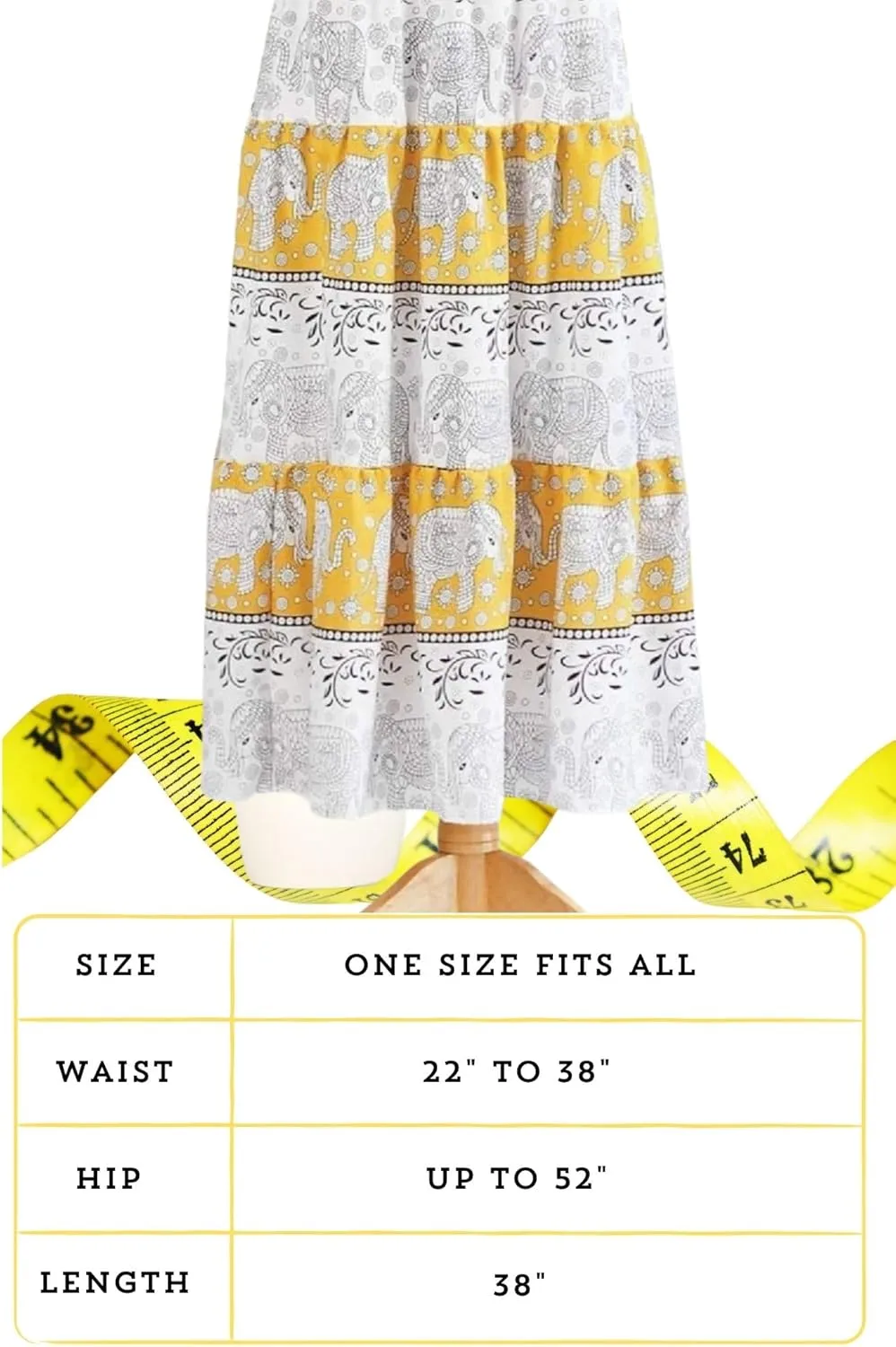 Casual Maxi High Waisted Lightweight Silky Soft Flowy Ruffle Cute Trendy Boho Hippy Long Skirts for Women, Elastic Waistband