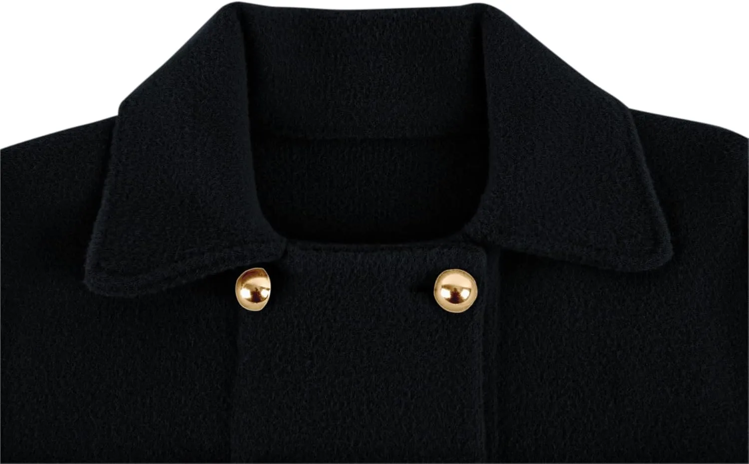 CHARTOU Women's Elegant Poncho Double-Breast Slit Sleeve Flowy Wool Blend Cape Cloak Coat