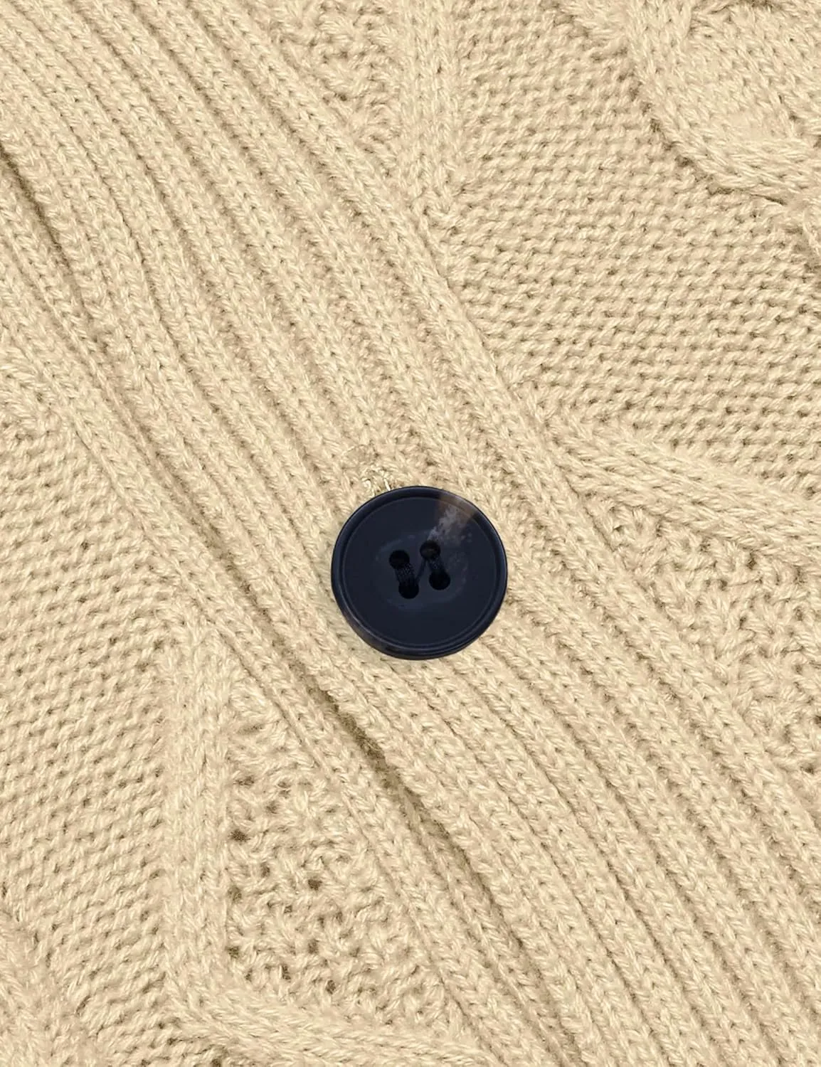 COOFANDY Mens Shawl Collar Cardigan Sweater Slim Fit Button Down Cable Knitted Sweater with Pockets