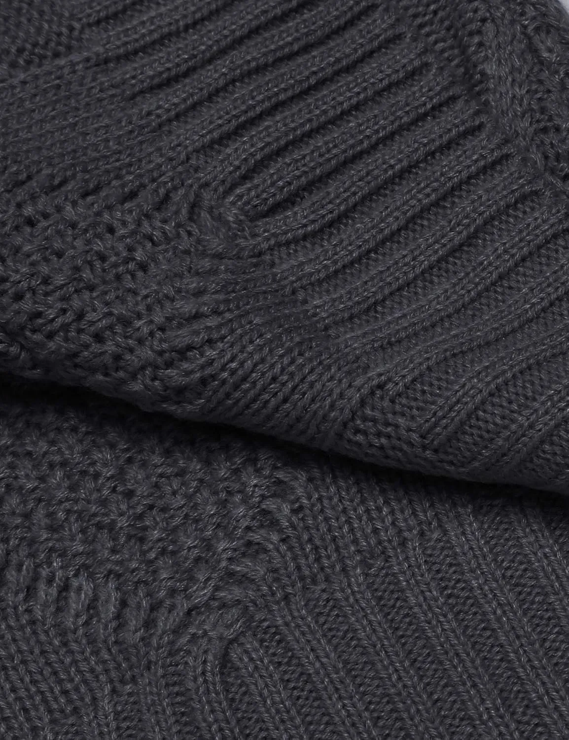 COOFANDY Mens Shawl Collar Cardigan Sweater Slim Fit Button Down Cable Knitted Sweater with Pockets