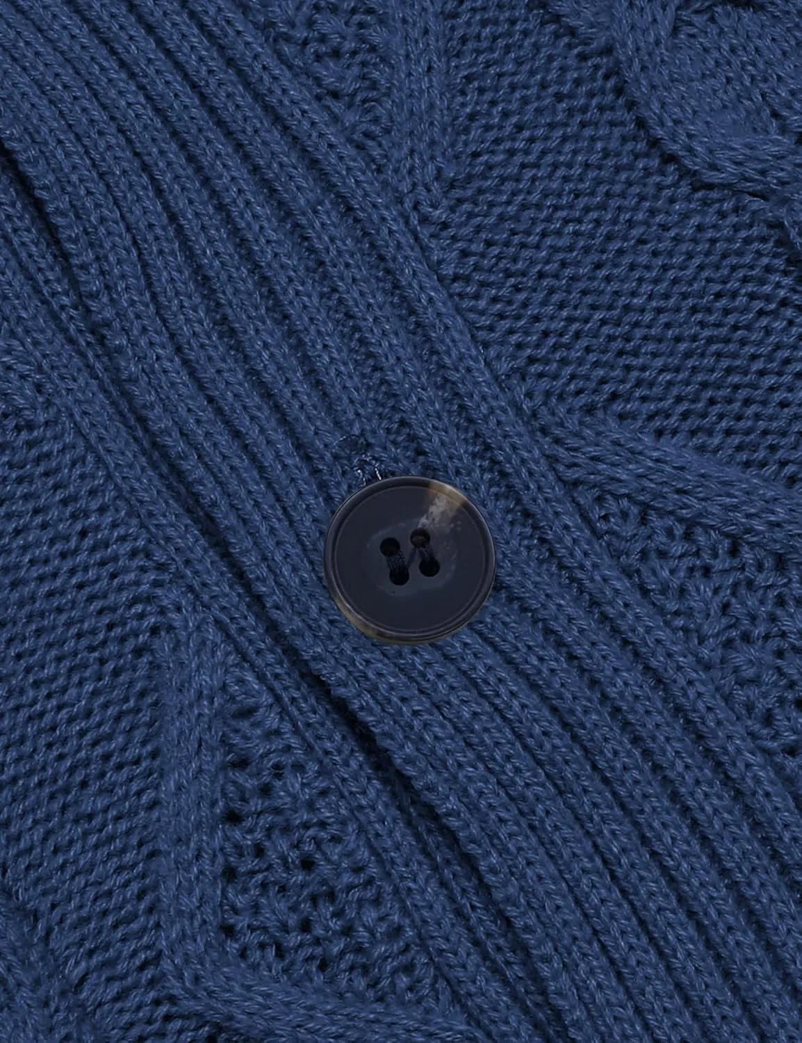 COOFANDY Mens Shawl Collar Cardigan Sweater Slim Fit Button Down Cable Knitted Sweater with Pockets