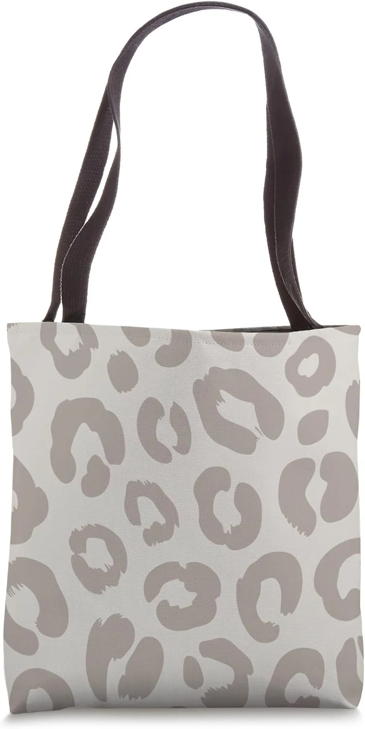 Cream Cheetah Print Leopard Skin Pattern Wild Animal White Tote Bag