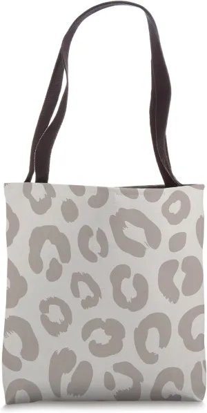 Cream Cheetah Print Leopard Skin Pattern Wild Animal White Tote Bag