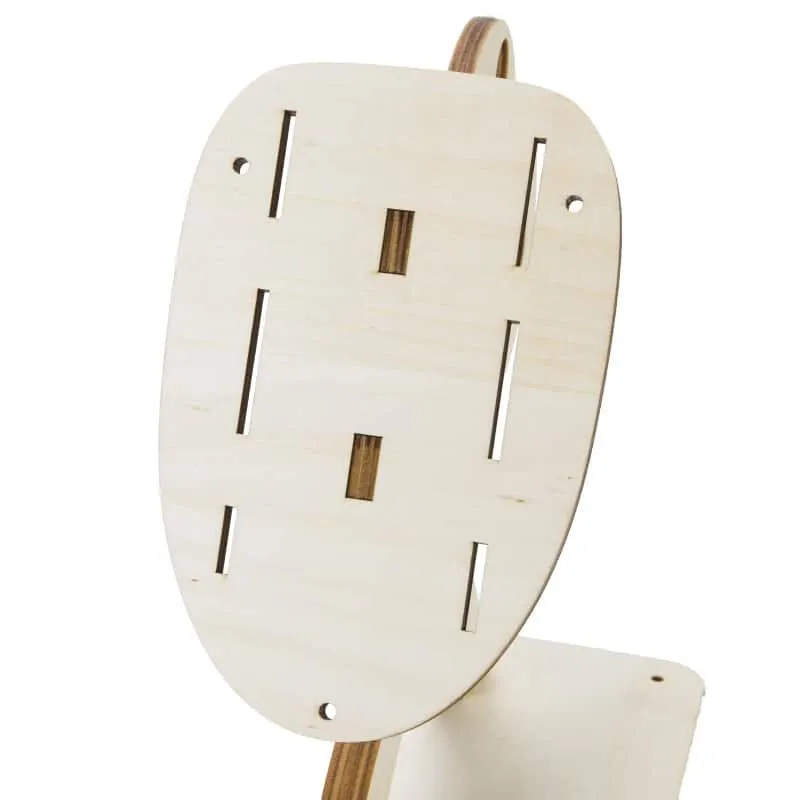 Cute Spartan Shaped Universal Wood Knife Holder