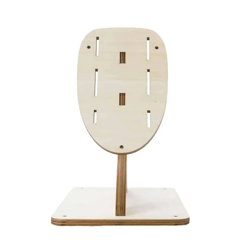 Cute Spartan Shaped Universal Wood Knife Holder