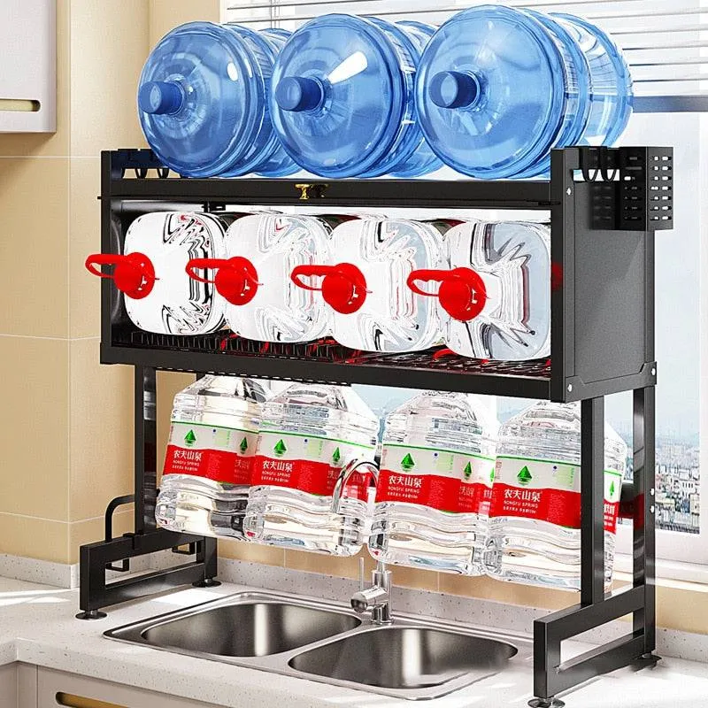 Dish Storage Rack With Organizer Kitchen Multi-function Dishwasher Rack Dish Rack Drain