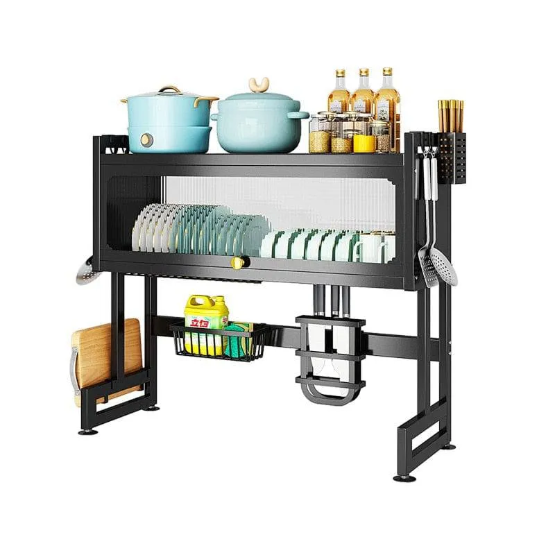 Dish Storage Rack With Organizer Kitchen Multi-function Dishwasher Rack Dish Rack Drain