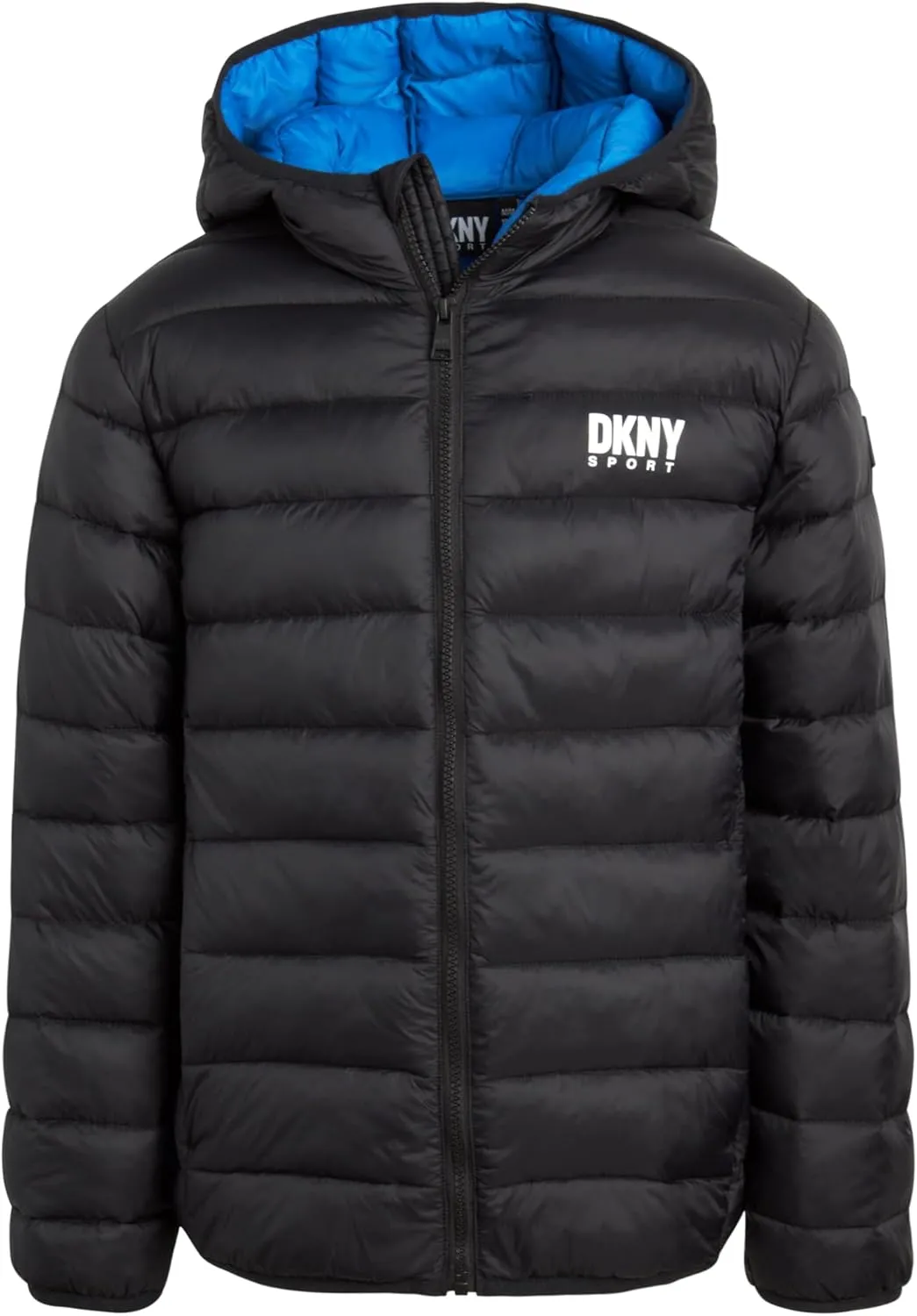 DKNY Boys Jacket  Midweight Insulated Quilted Outerwear Parka Puffer Coat  Water Resistant Boys Winter Hooded Jacket (8-20)