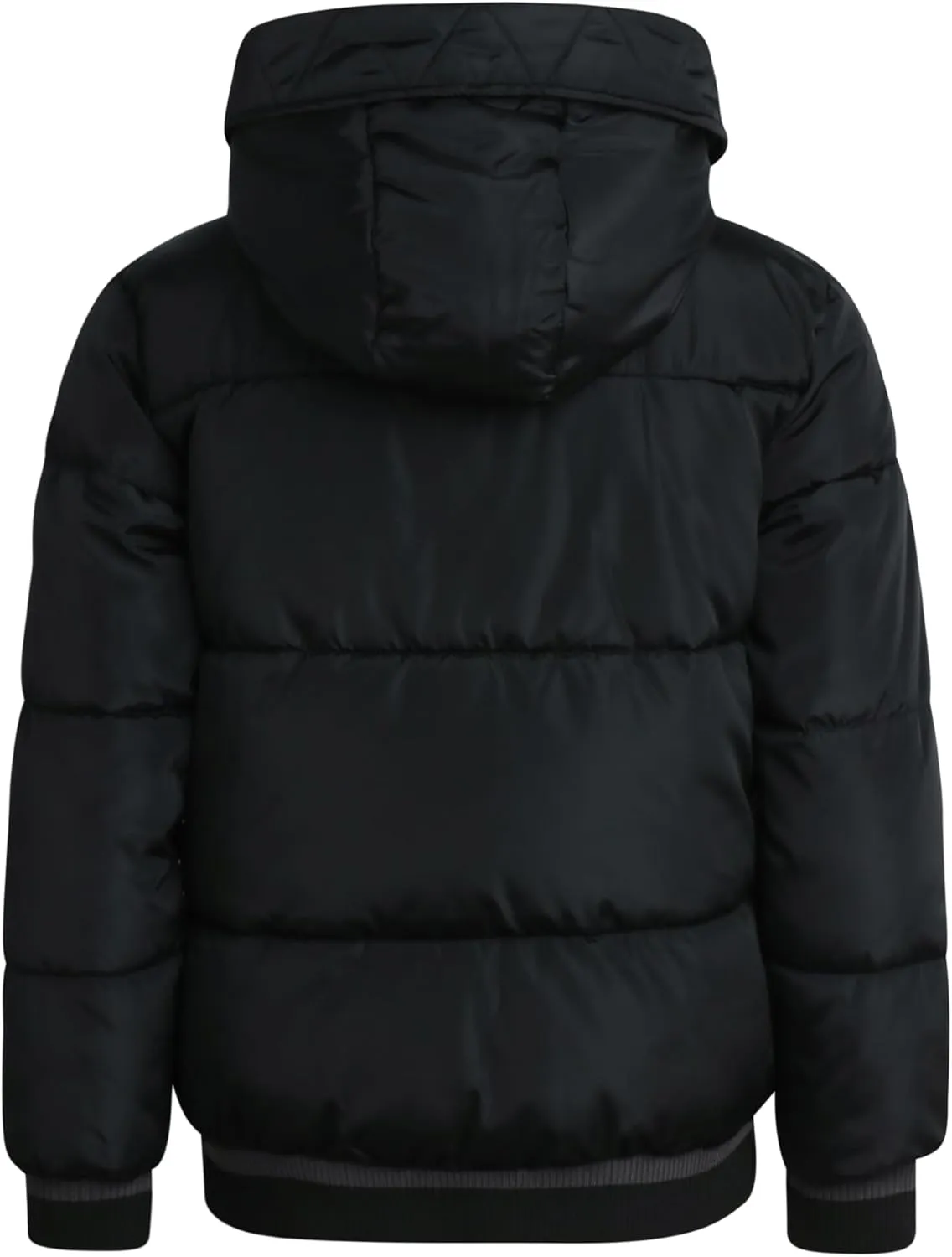 DKNY Boys' Winter Jacket - Midweight Polar Fleece Lined Quilted Insulated Parka Puffer Down Coat with Beanie Hat (Sizes:8-20)