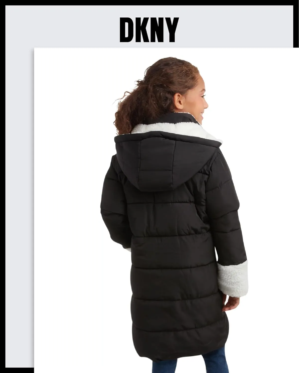 DKNY Girls Winter Jacket  Full Length Heavyweight Quilted Puffer Parka  Insulated Water Resistant Coat for Girls (7-16)
