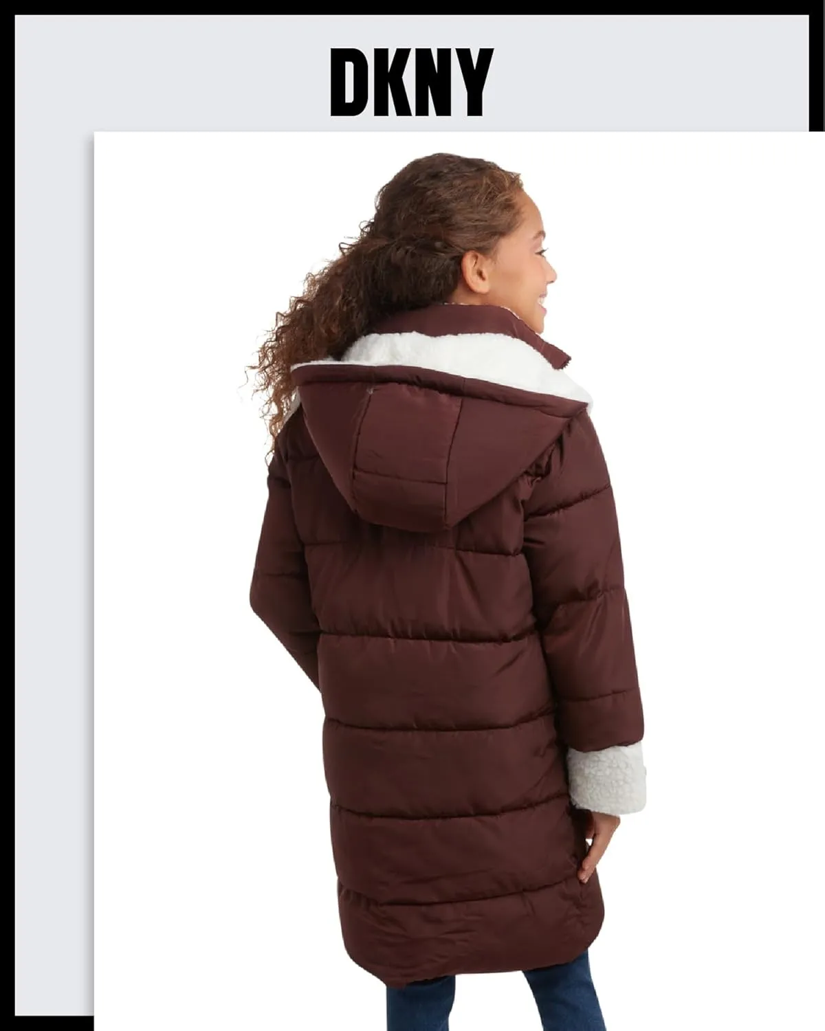DKNY Girls Winter Jacket  Full Length Heavyweight Quilted Puffer Parka  Insulated Water Resistant Coat for Girls (7-16)