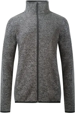 Dolcevida Women's Long Sleeve Sweater Fleece Zip Up Speckled Jacket with Pockets
