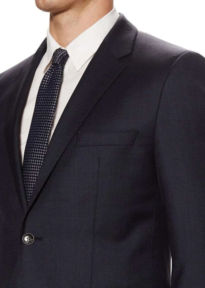 DTI GV Executive Men's Modern Fit Two Button 2 Piece Suit Jacket Flat Front Pant