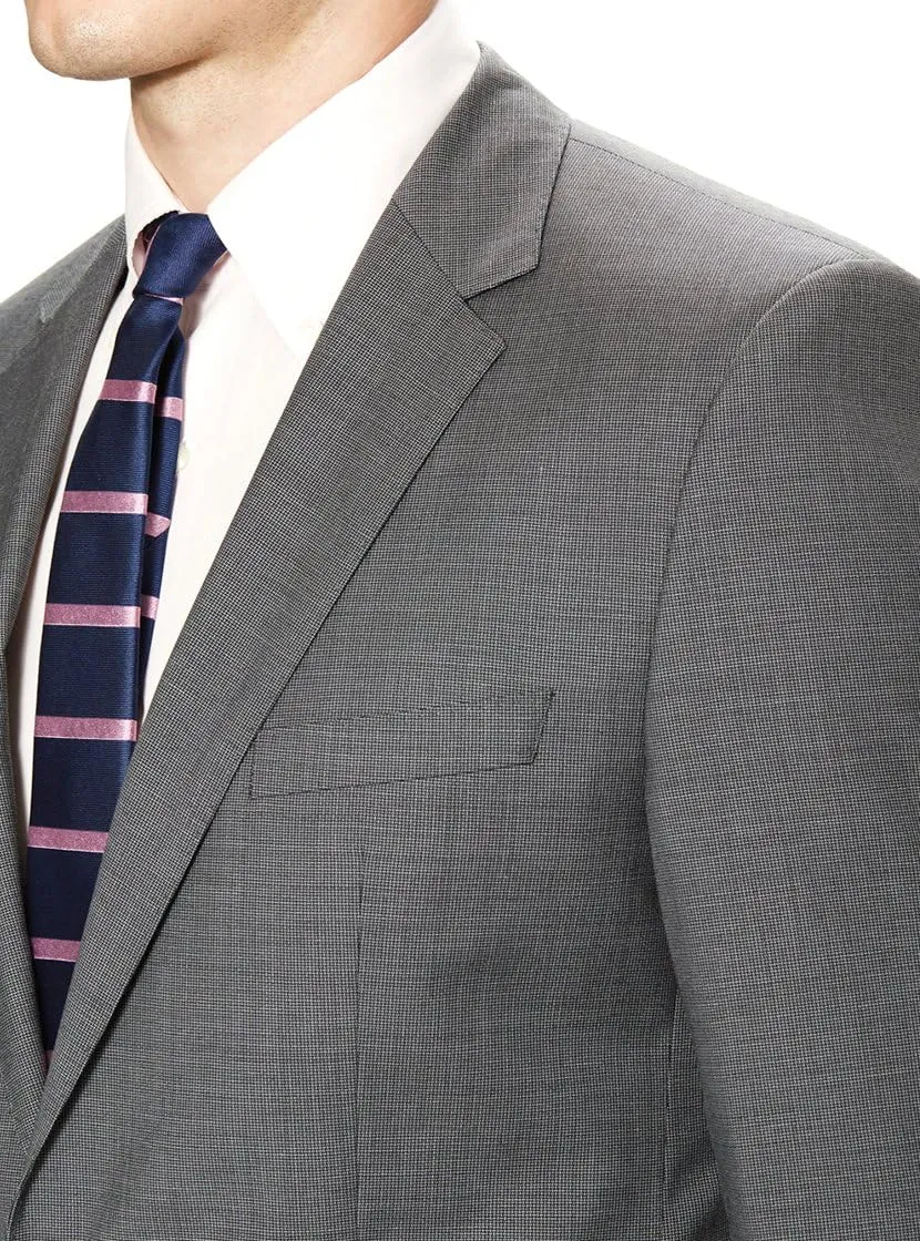DTI GV Executive Men's Modern Fit Two Button 2 Piece Suit Jacket Flat Front Pant