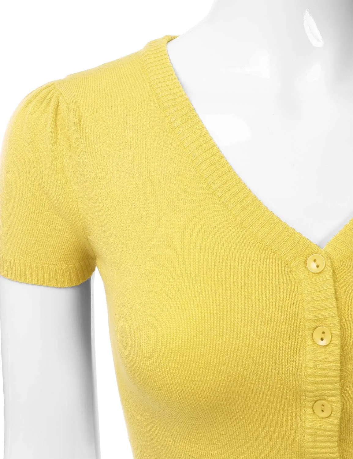 EIMIN Women's Fitted Bolero Shrug Cropped Short Sleeve Cardigan Sweater (S-3X)